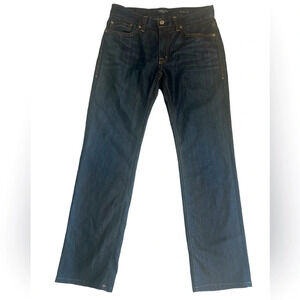 Mens fidelity dark wash jeans  size 30 32 length excellent condition! Boot cut
